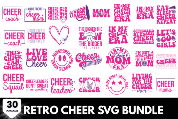 30 Cheer SVG Bundle: A Bold Graphic Design Asset for Crafts and Creative Projects