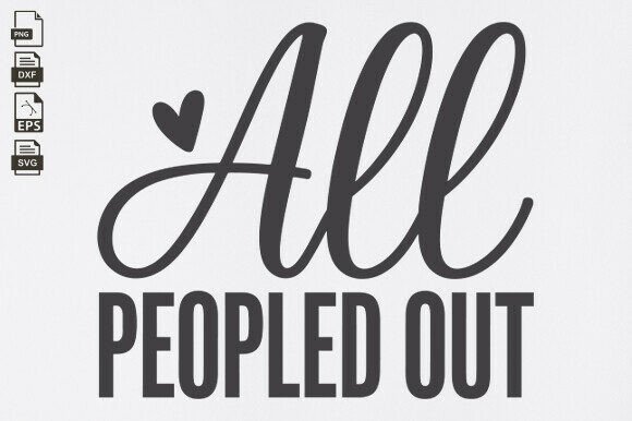 All Peopled Out: A Modern Graphic Design Asset for Mom Life Content