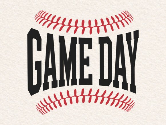 Baseball Game Day SVG PNG Varsity Design Review