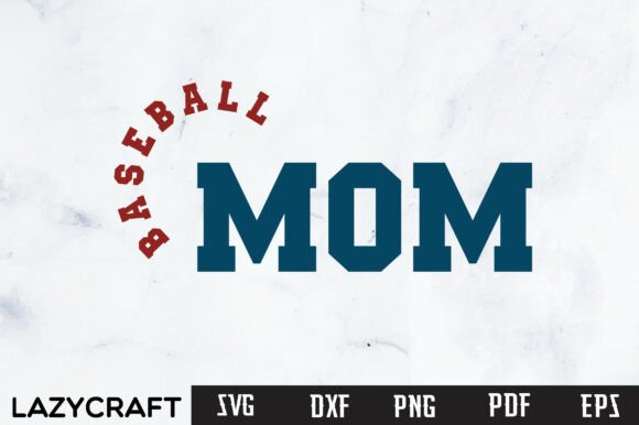 Baseball Mom Varsity Coquette Graphics for Crafts and Creative Projects