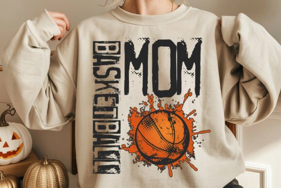 Basketball Mom Typography Design for Crafts and Graphics Projects