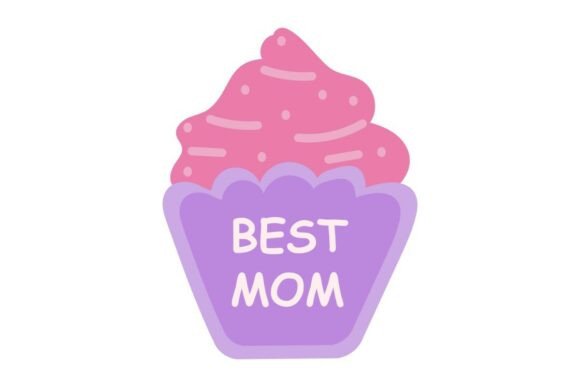 Best Mom Cupcake: A Versatile Graphic Design Asset for Crafts and Blogs