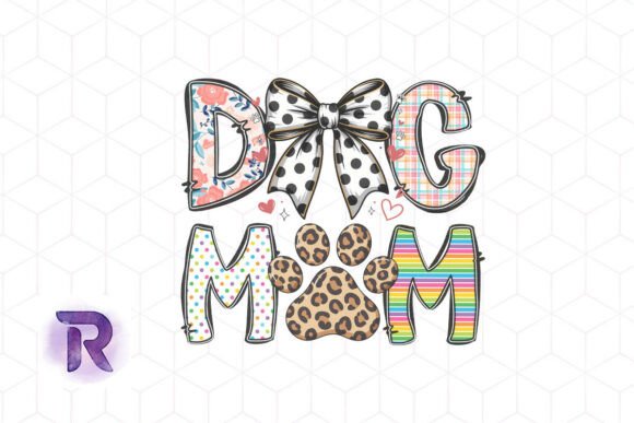 Dog Mom Coquette Valentine Graphics for Crafts and Local Business Branding