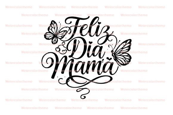 Feliz Día Mamá Cake Topper SVG: A Charming Graphic for Crafts and Mother’s Day Projects