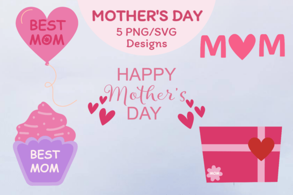 Mom’s Special Celebration Bundle: A Versatile Graphic Design Asset for Crafts and Marketing